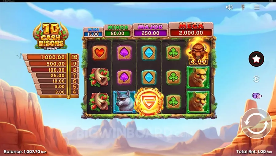 10 Cash Bisons slot