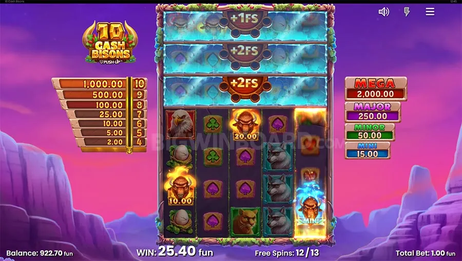 10 Cash Bisons slot