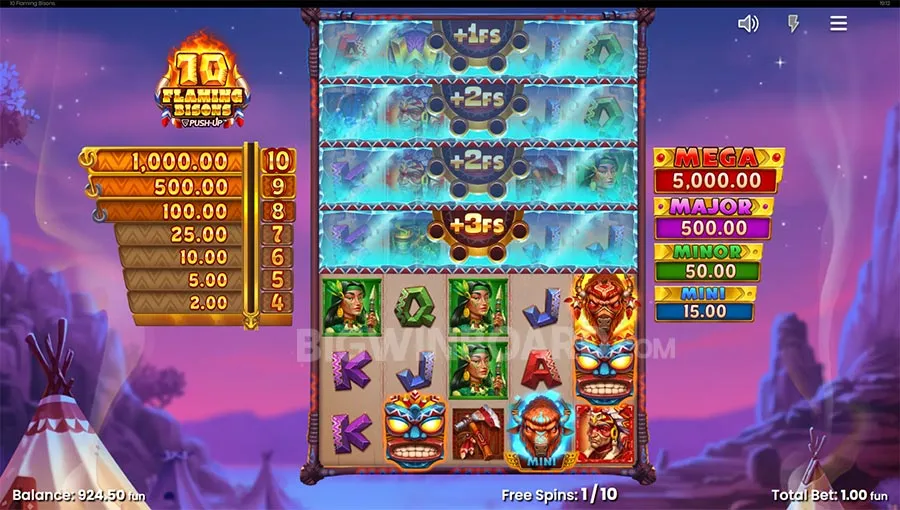 10 Flaming Bisons slot