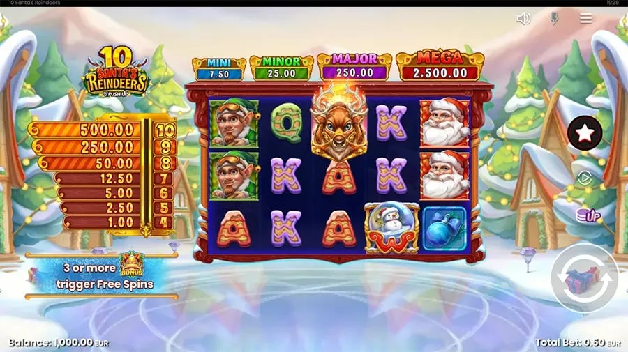 10 Santa’s Reindeers slot