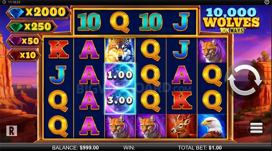 10,000 Wolves 10K Ways slot