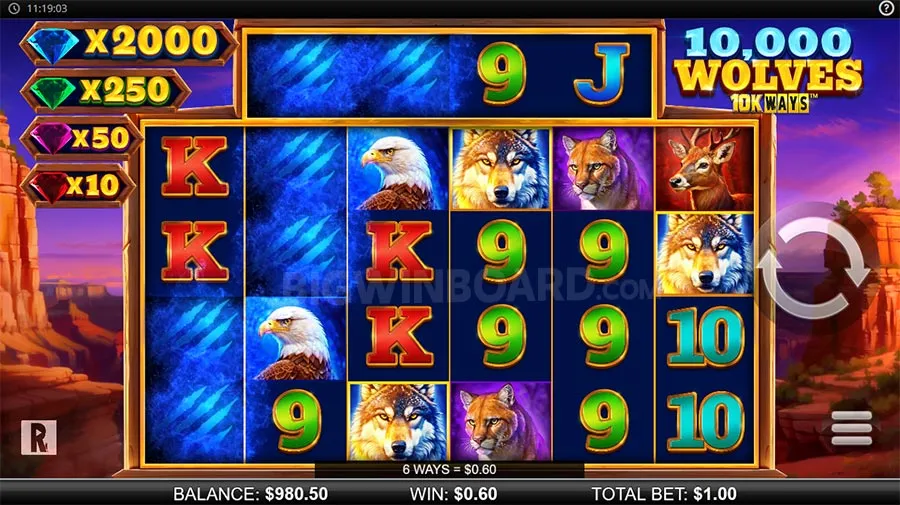 10,000 Wolves 10K Ways slot