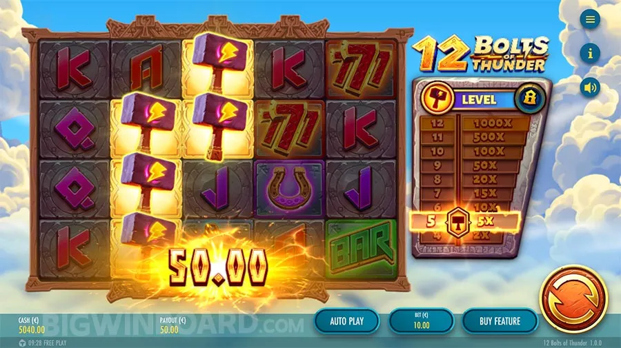 12 Bolts of Thunder slot