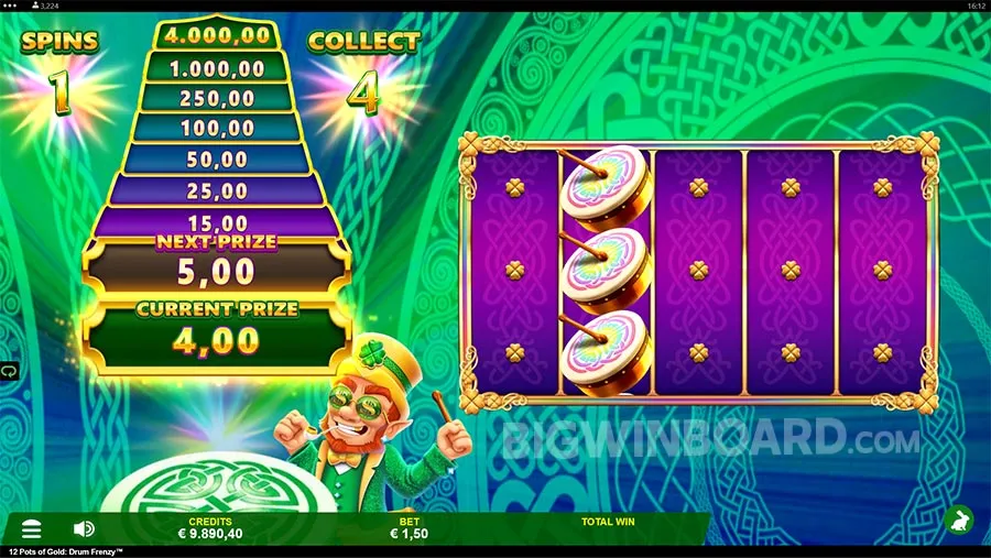 12 Pots of Gold Drum Frenzy slot
