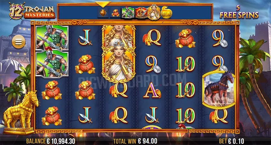 12 Trojan Mysteries slot