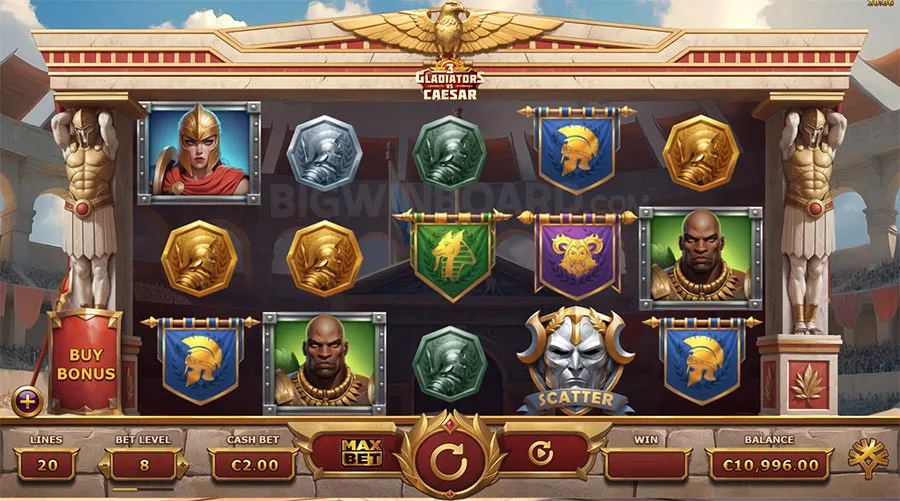3 Gladiators vs Caesar slot