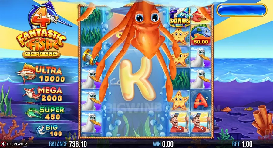 4 Fantastic Fish Gigablox slot