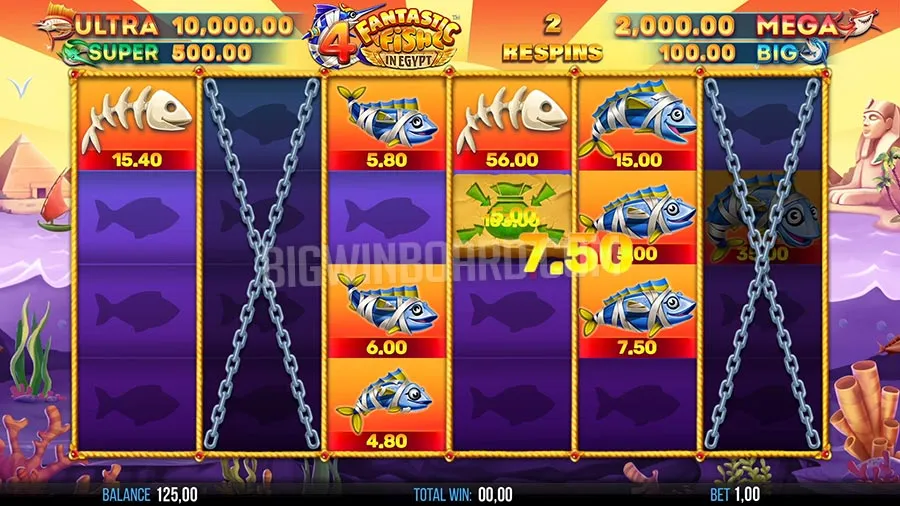 4 Fantastic Fish in Egypt slot