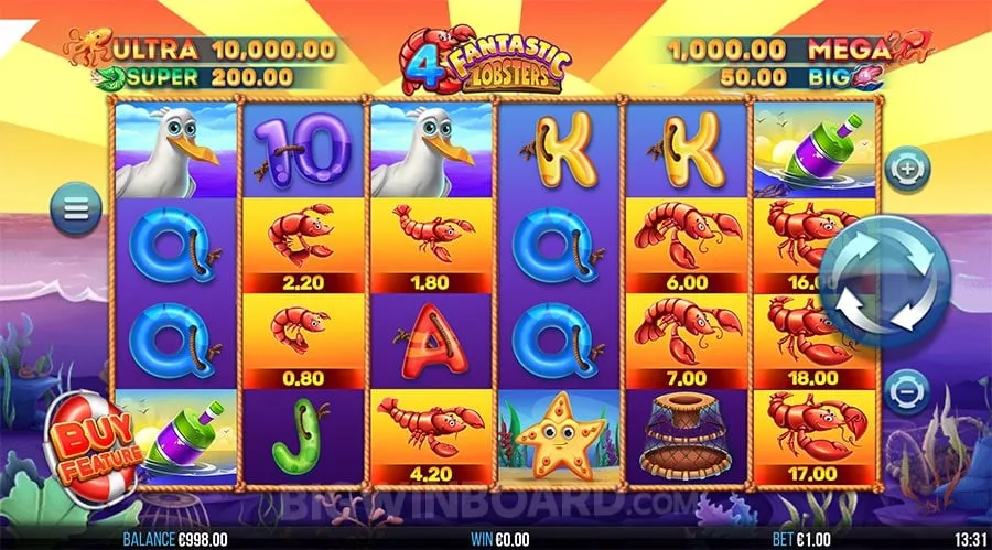 4 Fantastic Lobsters slot