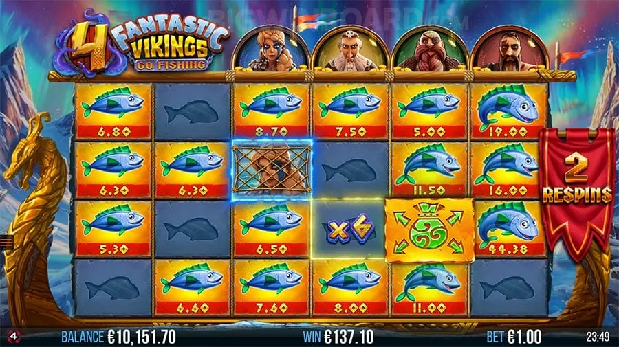4 Fantastic Vikings Go Fishing slot