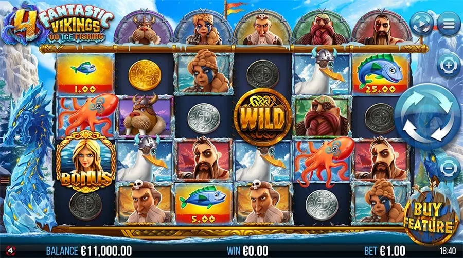 4 Fantastic Vikings Go Ice Fishing slot