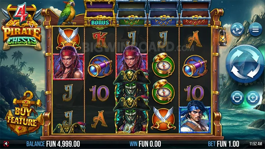 4 Pirate Chests slot