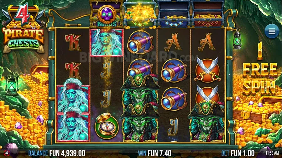 4 Pirate Chests slot