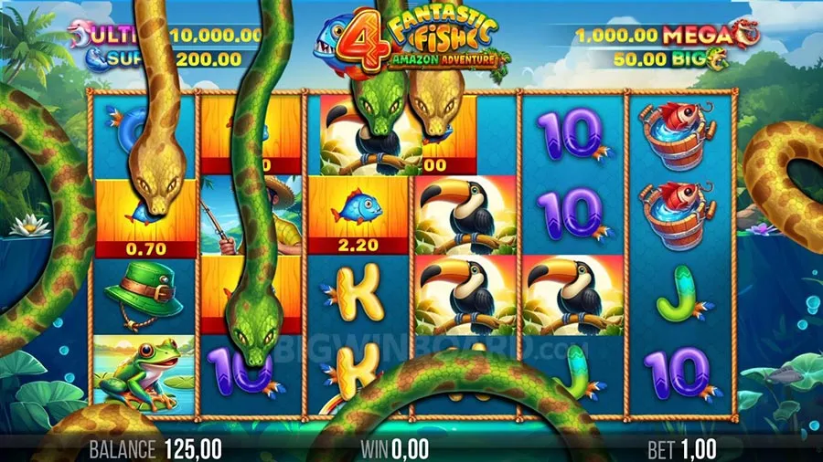 4 Fantastic Fish Amazon Adventure slot