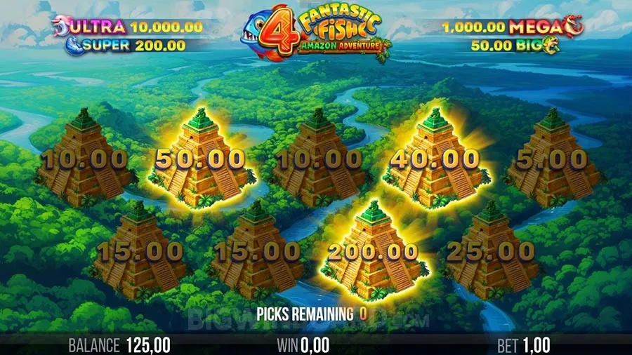 4 Fantastic Fish Amazon Adventure slot