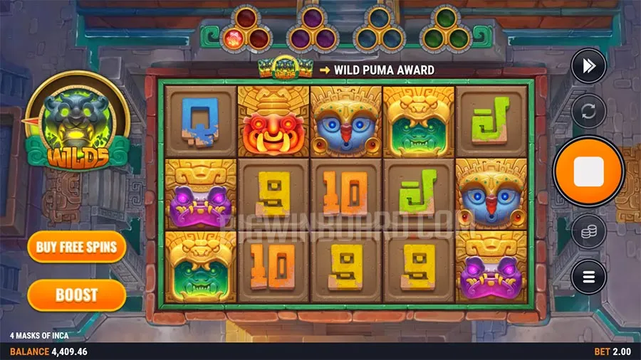 4 Masks of Inca slot