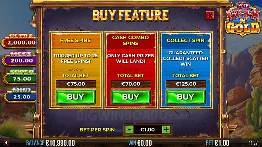 4TP Guns N' Gold slot