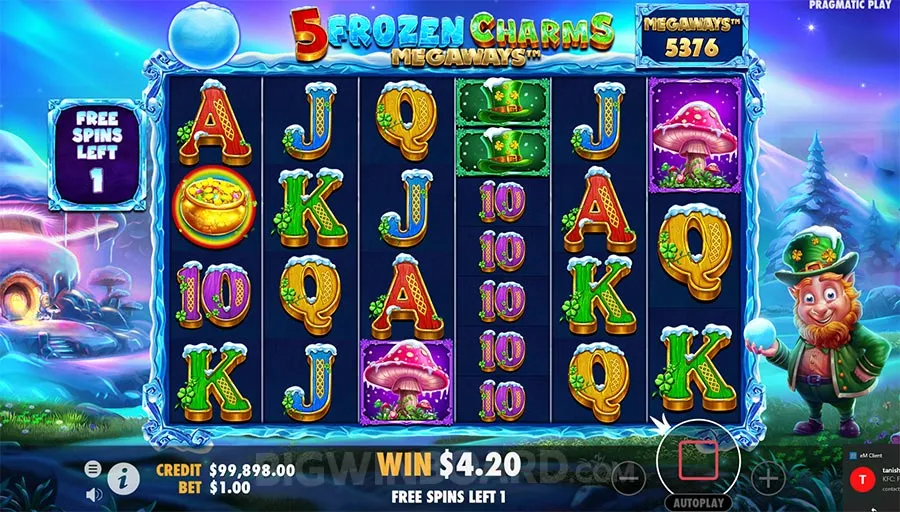 5 Frozen Charms Megaways slot