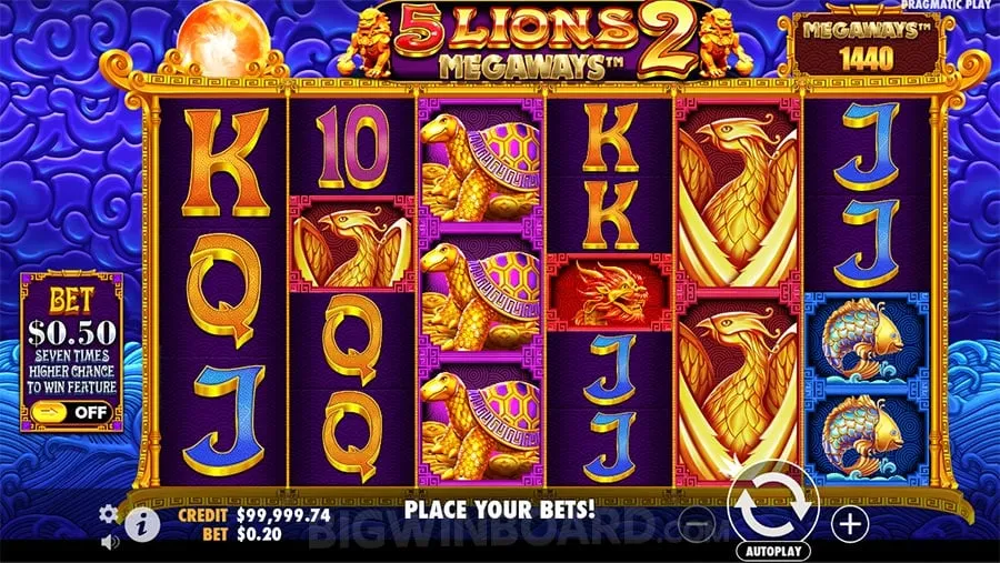 5 Lions Megaways 2 slot