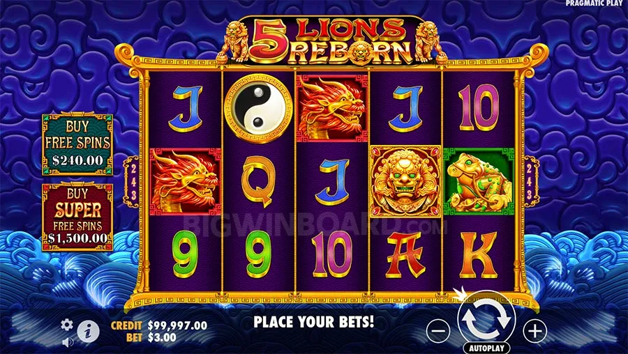 5 Lions Reborn slot
