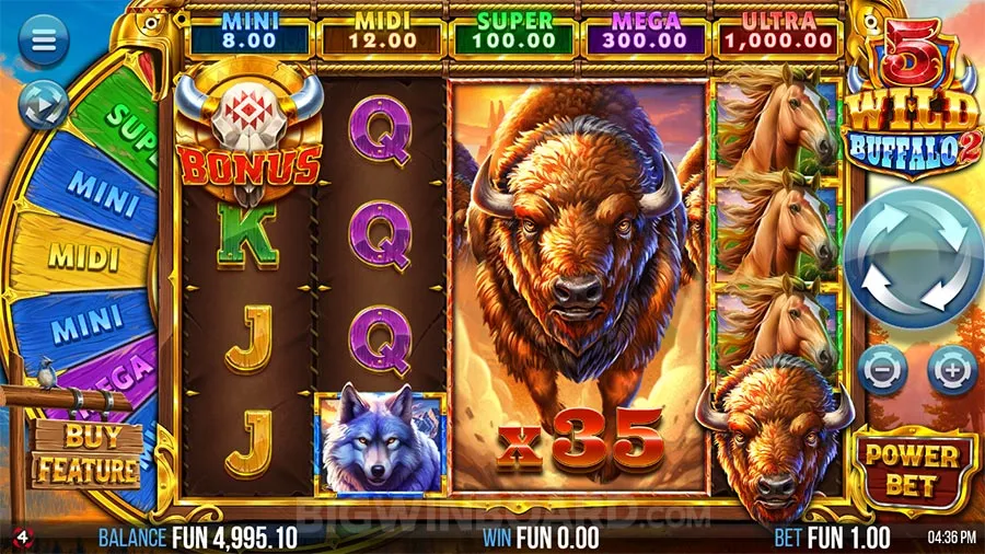 5 Wild Buffalo 2 slot
