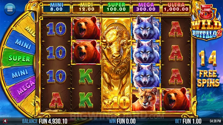 5 Wild Buffalo 2 slot
