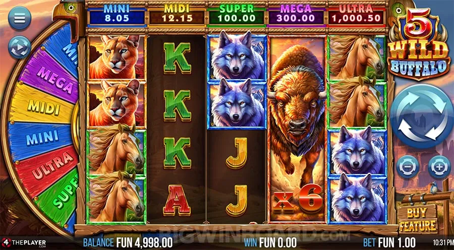 5 Wild Buffalo slot
