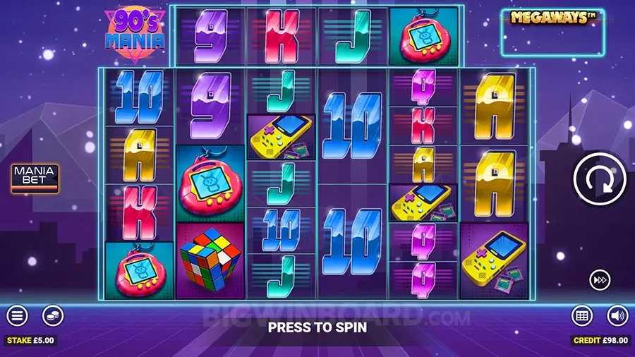 90's Mania Megaways slot