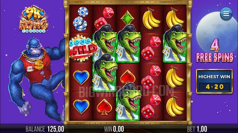 9k Kong in Vegas slot
