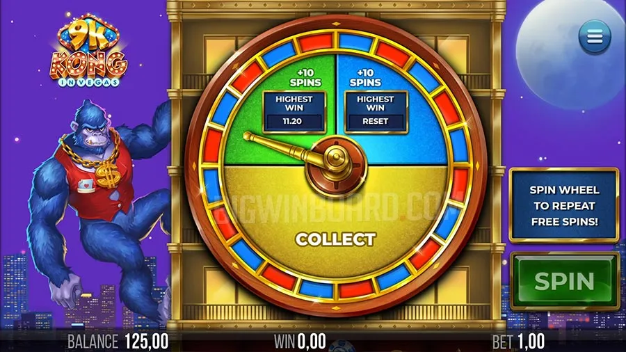 9k Kong in Vegas slot