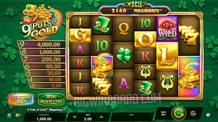 9 Pots of Gold Megaways slot
