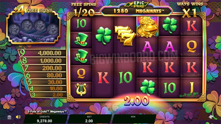 9 Pots of Gold Megaways slot