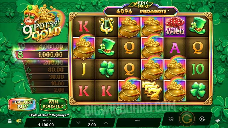 9 Pots of Gold Megaways slot