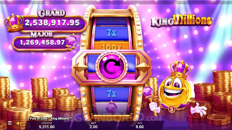 9 Pots of Gold King Millions slot