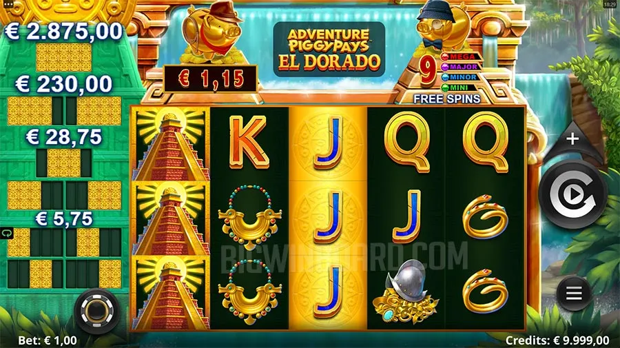 Adventure PIGGYPAYS El Dorado slot