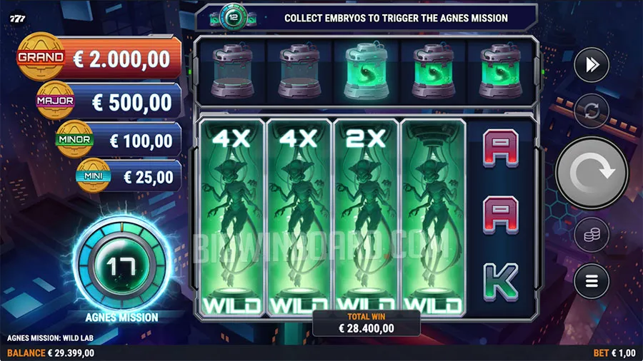 Agnes Mission Wild Lab slot