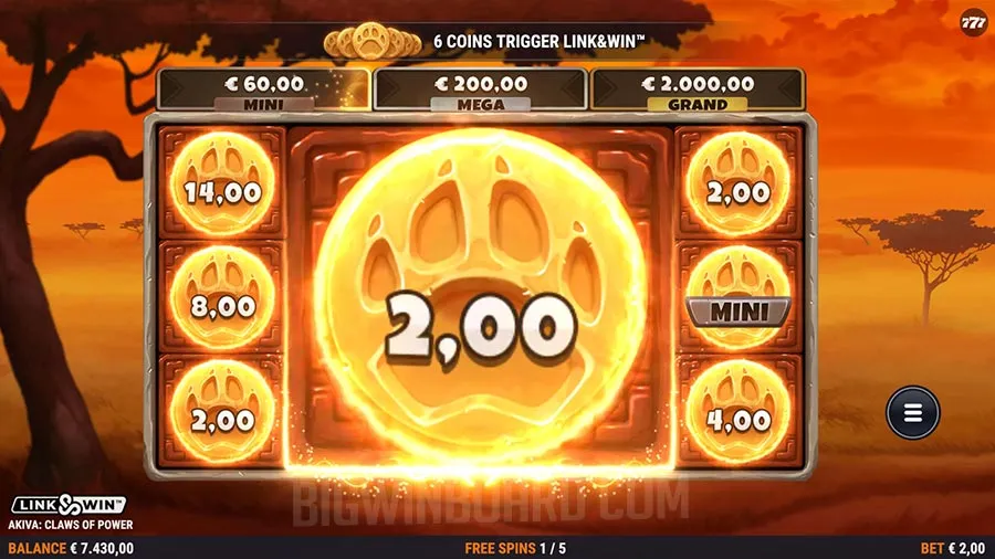 Akiva: Claws of Power slot