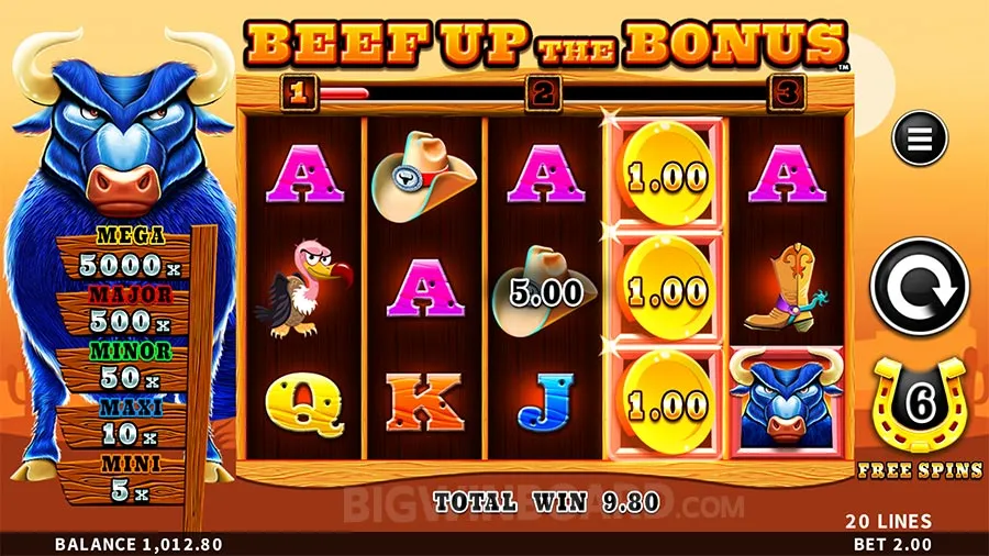 Beef Up the Bonus slot