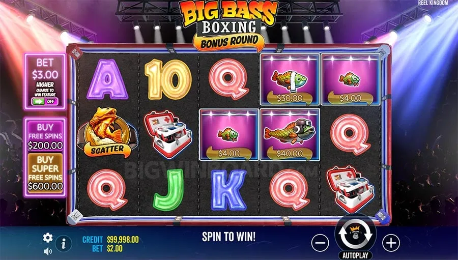 Big Bass Boxing Bonus Round slot