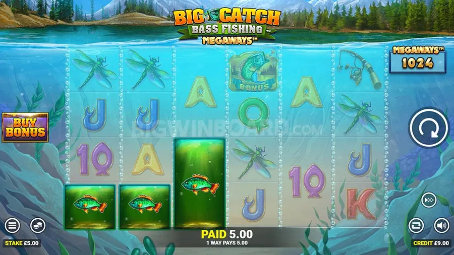 Big Catch Bass Fishing Megaways slot