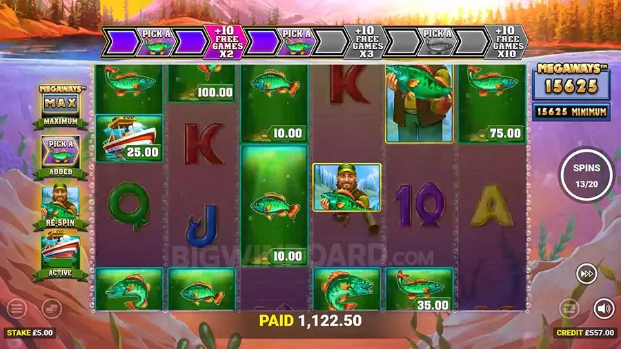 Big Catch Bass Fishing Megaways slot