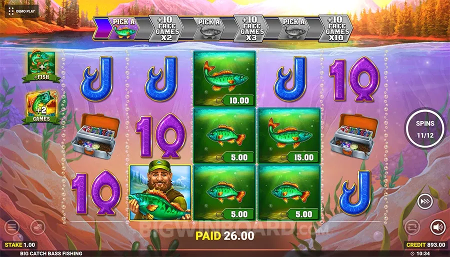 Big Catch Bass Fishing slot