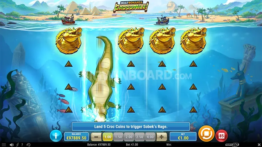 Boat Bonanza CrocoNile! slot