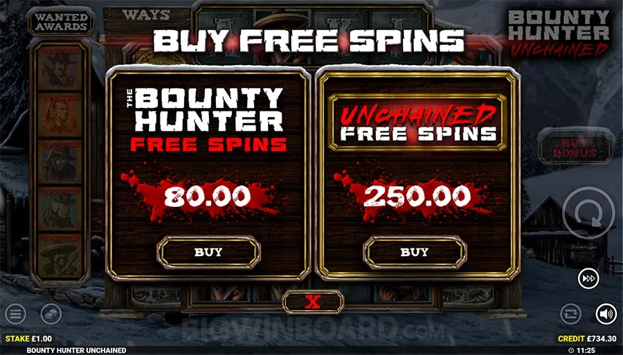 Bounty Hunter Unchained slot