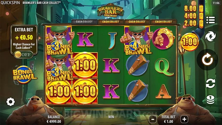 Brawlers Bar Cash Collect slot