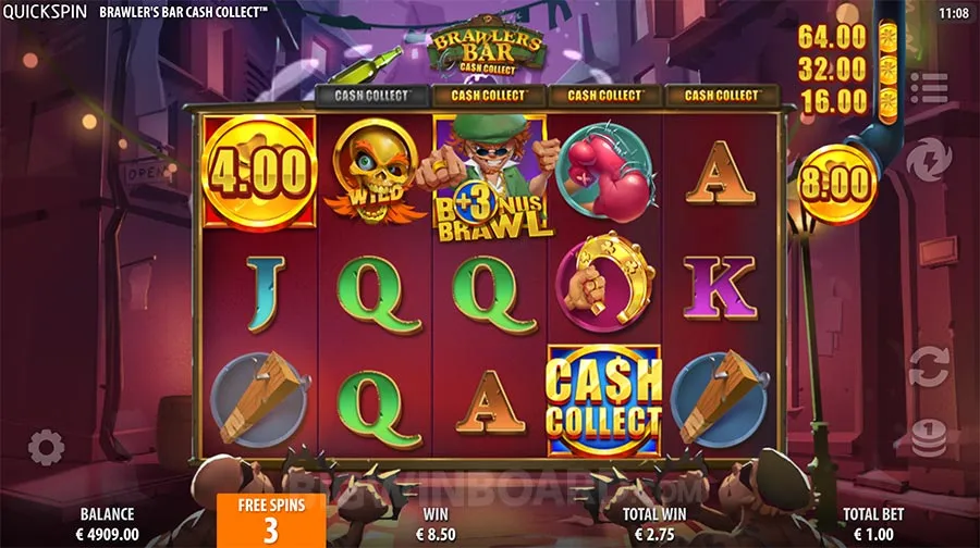 Brawlers Bar Cash Collect slot