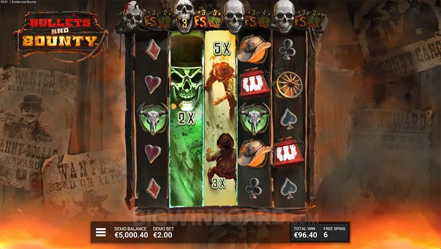 Bullets and Bounty slot