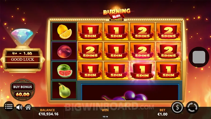 Burning Blox Gigablox slot