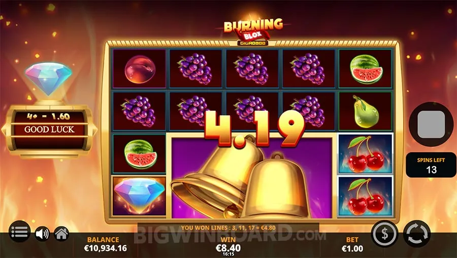 Burning Blox Gigablox slot