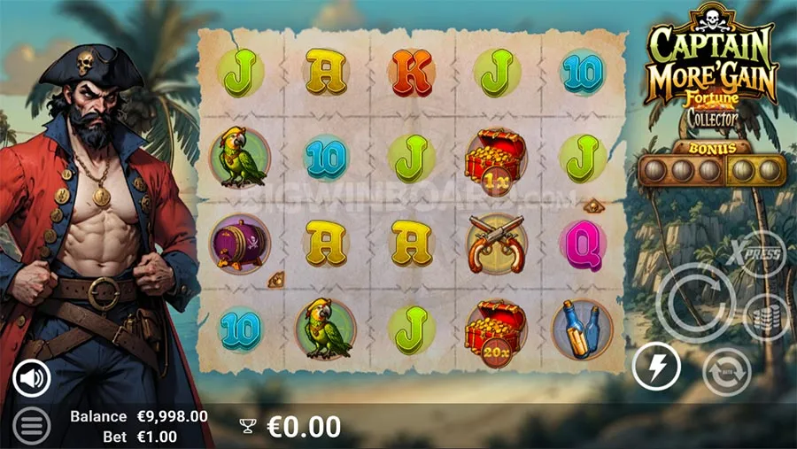 Captain More'gain slot